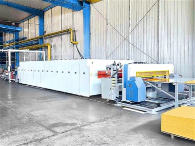 Prensa de correia dupla para produção de LWRT